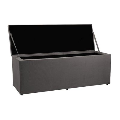 Recamier Baú 1,40m Madrid Suede Cinza Dal Poz Estofados