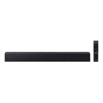 Soundbar Samsung HW-B400F, com 2.0 canais, Bluetooth, Subwoofer integrado e HDMI ARC