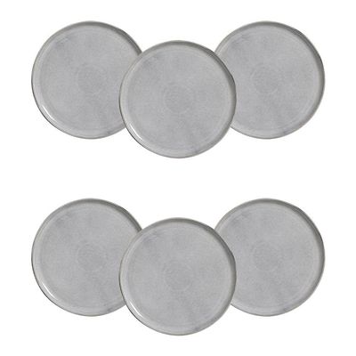 Conjunto de Pratos Rasos Bio Dust 27,5cm 6 Peças Porto Brasil Preto