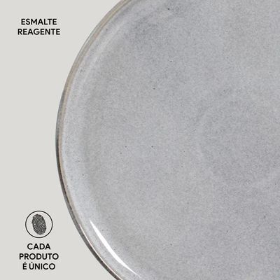 Conjunto de Pratos Rasos Bio Dust 27,5cm 6 Peças Porto Brasil Preto