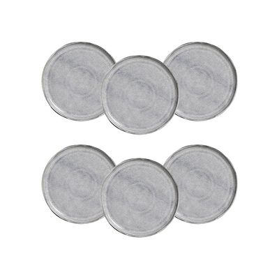 Conjunto de Pratos para Pão Bio Dust 6 Peças Porto Brasil Preto