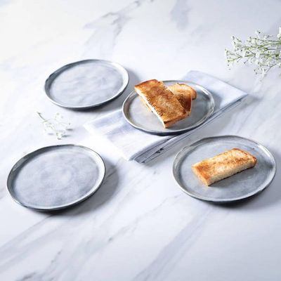 Conjunto de Pratos para Pão Bio Dust 6 Peças Porto Brasil Preto