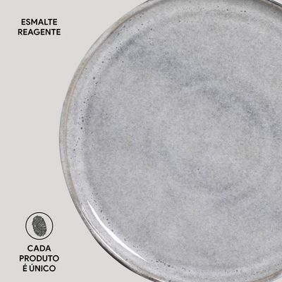 Conjunto de Pratos para Pão Bio Dust 6 Peças Porto Brasil Preto