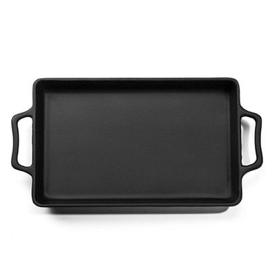 Assadeira Artesanal Retangular 40x25 Cm 3,3l Em Ferro Fundido Panela Mineira