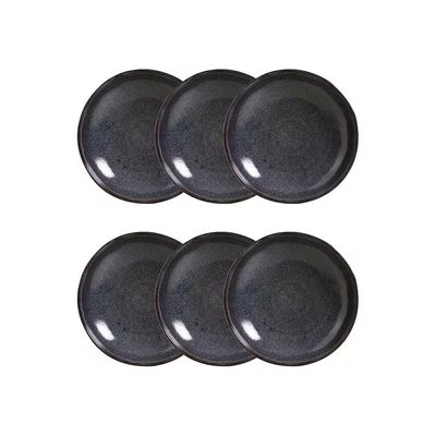Conjunto de Pratos Fundos Bio Titanium 1,1 Litros 6 Peças Porto Brasil Azul Escuro