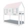 Beliche Montessoriano Casinha Bela Com Coração - Madeira Maciça Branco/rosa/verde | Housin