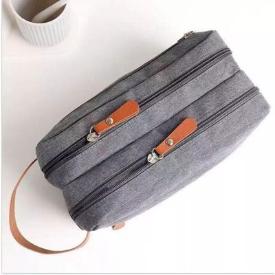 Bolsa Necessaire Masculina Feminina Organizadora Multifuncional Portátil Viagem Trabalho Impermeável Cor:cinza;gênero:un