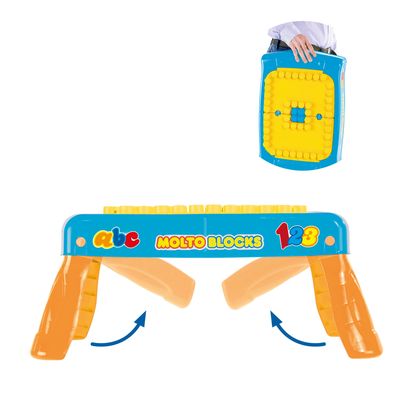 Mesinha Criativa Cardoso Baby Land com 20 Blocos Azul