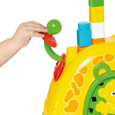 Girafa de Atividades Cardoso Baby Land 15 Blocos Amarela