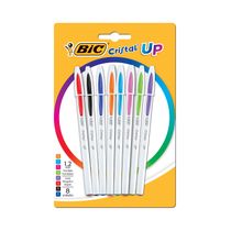 Caneta Esferográfica Bic Cristal Up 1.2mm Colors com 8 Unidades