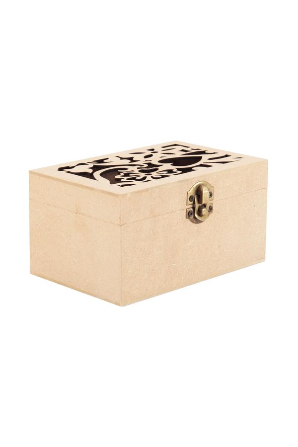 Caixa Mdf Le com Tampa Vazada 15x10x8cm