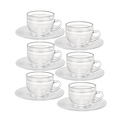Conjunto de Xícaras de Chá Wheaton Cristal 6 Peças 200ml