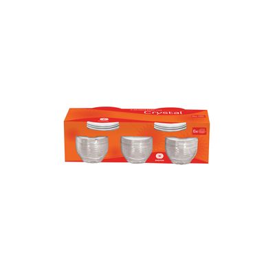 Conjunto de Xícaras de Chá Wheaton Cristal 6 Peças 200ml