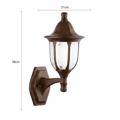 Kit 2 Luminárias Arandelas de Parede Externas Marrom Vintage Decorativas E27 Bivolt Modena Dital
