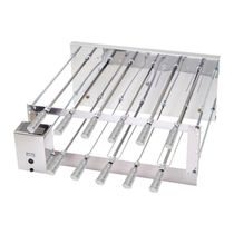 Churrasqueira Giratória Rotativa Aço Inox Crid 11 Espetos Bivolt