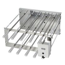 Churrasqueira Giratória Rotativa Aço Inox Crid 09 Espetos Bivolt