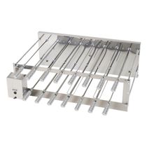 Churrasqueira Giratória Rotativa Aço Inox Crid 15 Espetos Bivolt