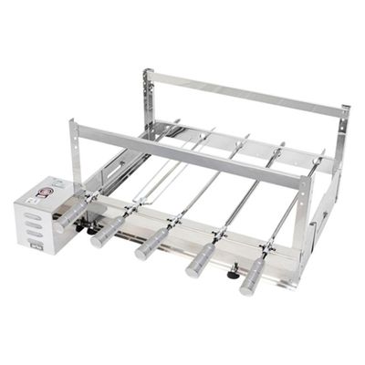 Churrasqueira Giratória Rotativa Aço Inox GBI 05 Espetos Bivolt