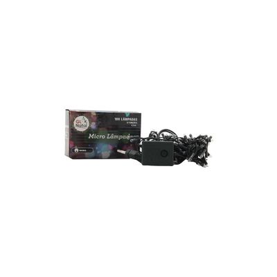 Micro Lâmpada Grillo 8 Funções Branca com Fio Verde 4,3m 127V