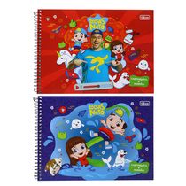Caderno Cartografia Tilibra Espiral Capa Dura Luccas Neto 1 Unidade 80 Folhas - Item Sortido