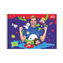 Caderno Cartografia Tilibra Espiral Capa Dura Luccas Neto 1 Unidade 80 Folhas - Item Sortido