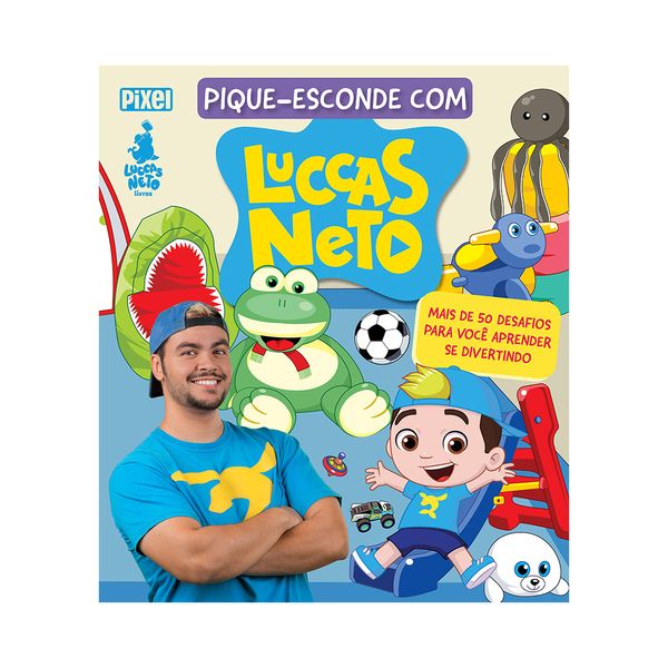 Livro Infantil Pixel Mais de 50 Desafios Pique-Esconde com Luccas Neto Livro Infantil Pixel Mais de 50 Desafios Pique-Esconde com Luccas Neto