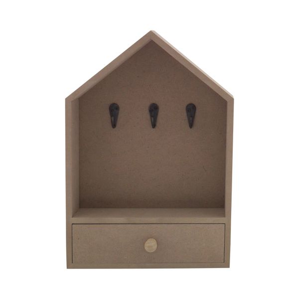 Porta Chaves Le Mdf Casa com Gaveta 32x22x7cm Porta Chaves Le Mdf Casa com Gaveta 32x22x7cm