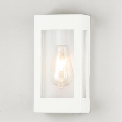 Conjunto 12 Luminárias Arandelas de Parede Branco Bivolt E27 Lente Transparente Prime Dital