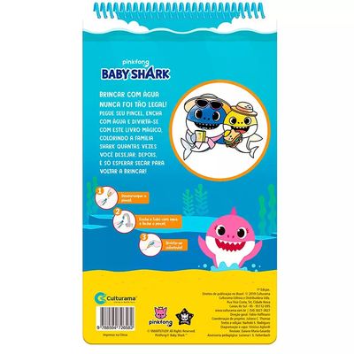 Livro Infantil Culturama Aqua Book Baby Shark