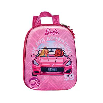 Mochila Escolar Infantil de Costas Barbie Conversível Rosa