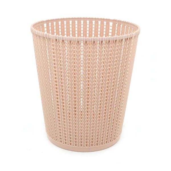 Cesto para Papel Le Plástico Vazado 8l Liso Rosé