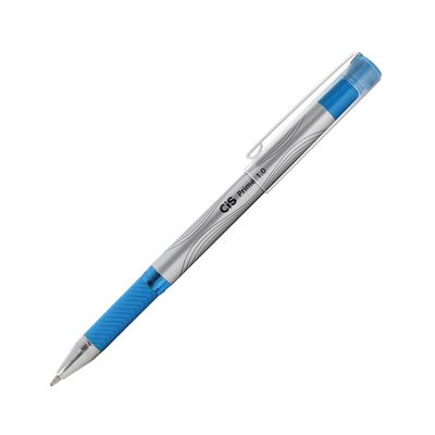 Caneta Esferográfica Cis Prime Grip Emborrachado Azul1.0mm