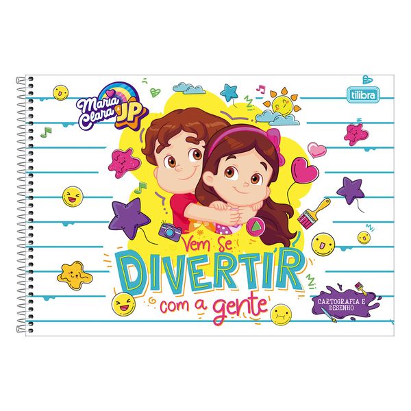 Caderno Cartografia Tilibra Capa Dura Maria Clara e JP Capas Diversas - Item Sortido