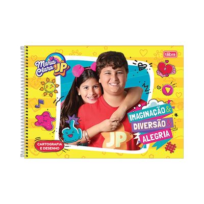 Caderno  Cartografia Tilibra Capa Dura Maria Clara e JP Capas Diversas - Item Sortido