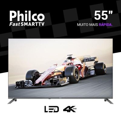 Smart Tv 55 Philco 4k Uhd Roku Tv Dolby Audio P55cra Bivolt
