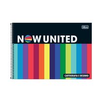 Caderno  Cartografia Tilibra Capa Dura Now United Capas Diversas - Item Sortido