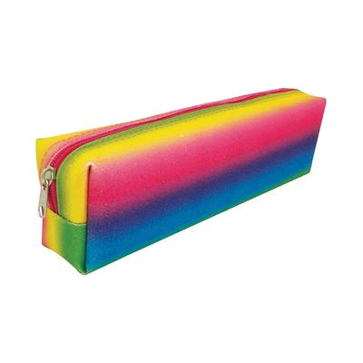Estojo Teen Kit Retangular Rainbow Glitter Colors Modelos Diversos - Item Sortido