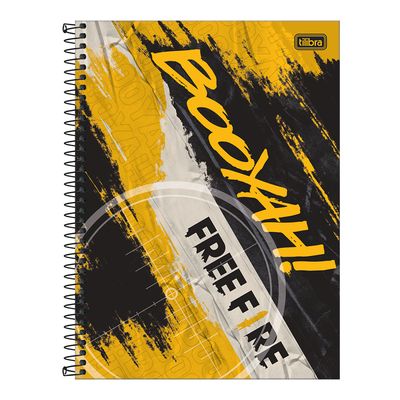 Caderno Universitário Tilibra Espiral Capa Dura Free Fire 10 Matérias Capas Diversas - Item Sortido