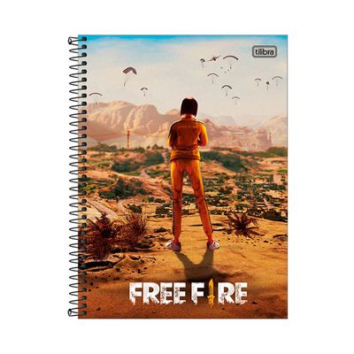 Caderno Universitário Tilibra Espiral Capa Dura Free Fire 10 Matérias Capas Diversas - Item Sortido