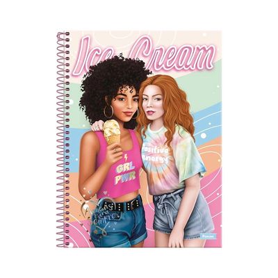 Caderno Universitário Foroni Amigas para Sempre 10 Matérias 160 Folhas Capas Diversas - Item Sortido