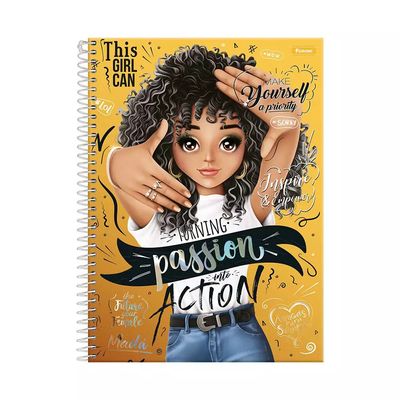 Caderno Universitário Foroni Amigas para Sempre 10 Matérias 160 Folhas Capas Diversas - Item Sortido