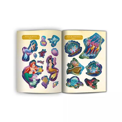 Livro Infantil Culturama Castelo Encantado Disney Ariel com Adesivos