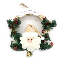 Guirlanda Natal Le Papai Noel 19cm Dourado