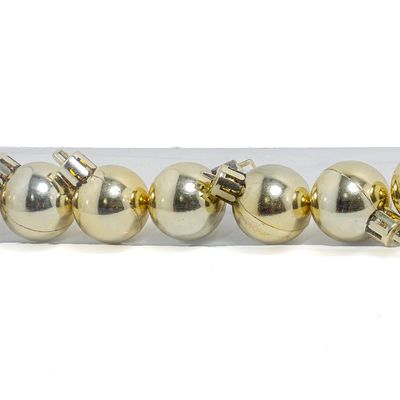 Kit Bola Natal Le 2,5cm com 20 Unidades Dourado