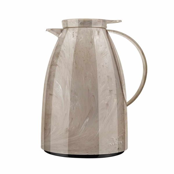 Bule Térmico Invicta Viena Marble com Gatilho Marrom Jasper 1L