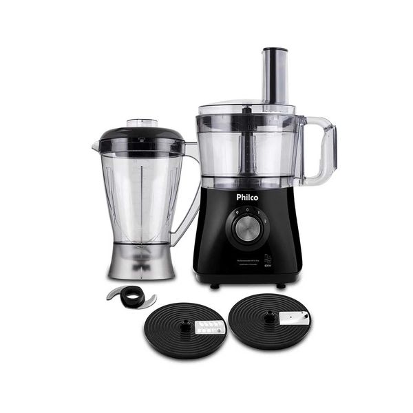 Multiprocessador de Alimentos Philco All In One 2 em 1 800W - 220V Multiprocessador de Alimentos Philco All In One 2 em 1 800W - 220V