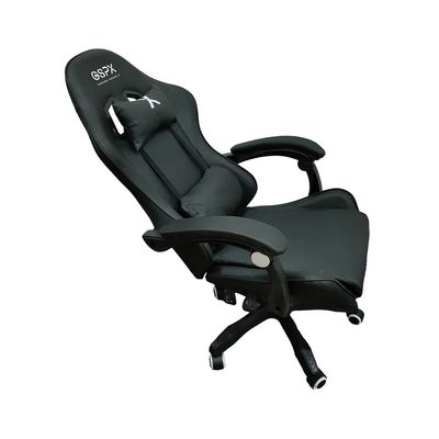 Cadeira Gamer Giratória com Altura Ajustável Preta