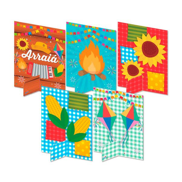 Enfeite para Mesa Festa Junina Junco com 5 Unidades