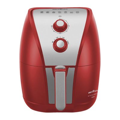 Fritadeira Britânia Air Fryer Inox 3,35l  BFR11VI  Vermelha - 127V