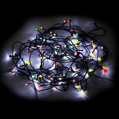 Pisca Led DeA 100 Lâmpadas 127V 8 Funções Fio Verde 8m Colorido